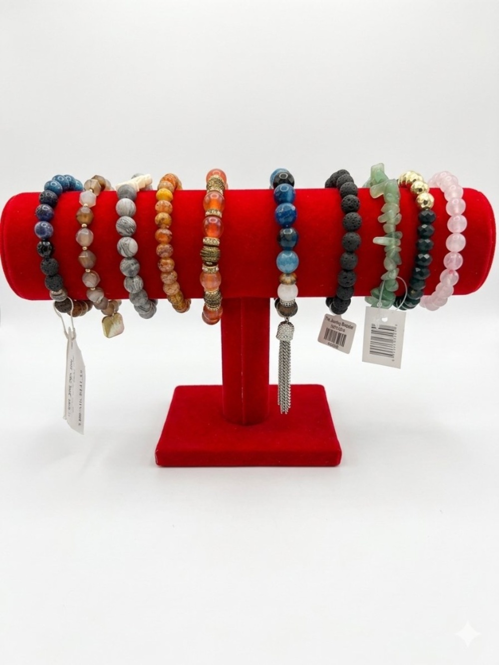 10 Semi Precious Gemstone Stretch Bracelets